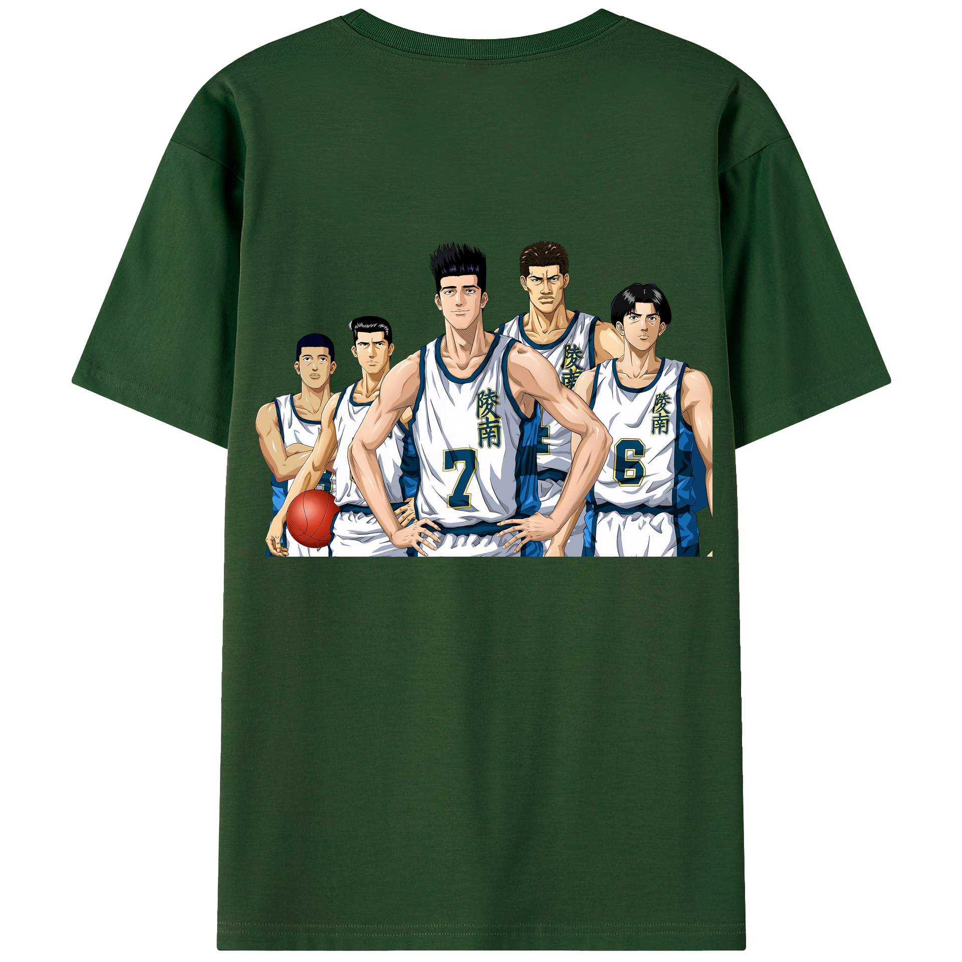 SLAM DUNK／スラムダンク 綿100％半袖Tシャツ（背面プリント）